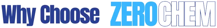 Why Choose Zero Chem appears in large blue and white lettering, with Zero Chem Las Vegas emphasized across the clean banner design.
